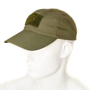 Bars Olive Baseball Cap OD RipStop Velcro