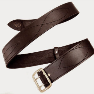 Russian Officer Military Leather Belt - Black