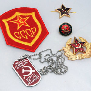Russian Soviet Communist CCCP USSR Hammer and Sickle Badge Gift Set
