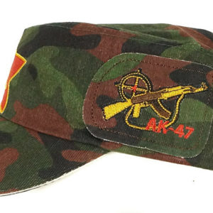 NO PASARAN! Russian Soviet Army Communist AK-47 Patched Souvenir Camo Baseball Cap Hat