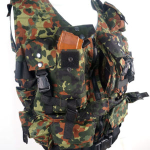Flecktarn Tactical Vest Camo Holds 8 AK Mags