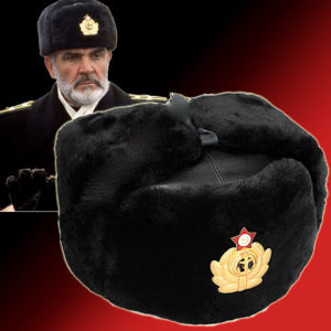 Mens Ushanka Hat Russian Military Navy Sheepskin Leather