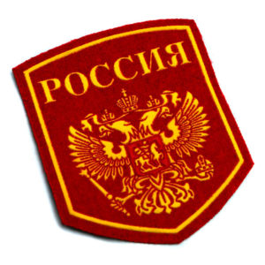 Russia Eagle Crest Sleeve Patch Red