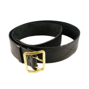 Russian Officer Military Leather Belt - Black
