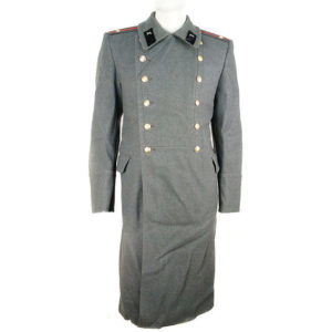Soviet Army MIlitary Officer Long Trench Coat Overcoat