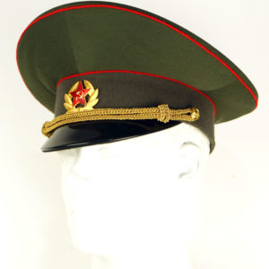 Field Khaki Olive Russian Army Military Visor Hat Soviet