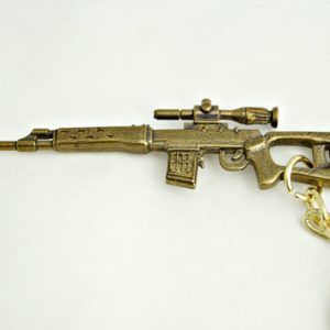 Russian SVD Dragunov Sniper Rifle Metal Keychain Keyring