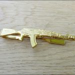 Soviet Russian AK-47 AK47 Tie Clip Holder Badge