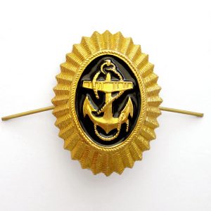 Russian Military Navy Officer Anchor Hat Badge