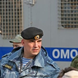 Russian OMON Police Special Froces Black Beret Hat Cap