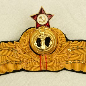Russian Naval Uniform Admiral Hat Badge Soviet NAVY