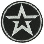 Army of Russia Embroidered Sleeve Patch Velcro Star Black