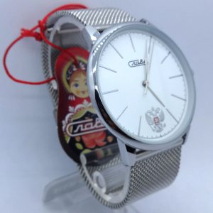 Russian wrist watch  quartz Slava white