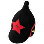 Soviet RKKA Infantry Red Army Russian Woolen Black Hat BUDENOVKA