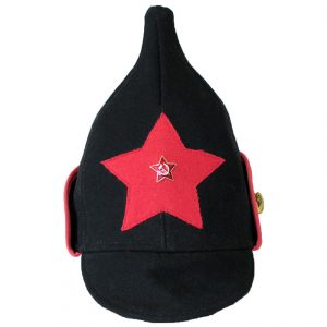 Soviet RKKA Infantry Red Army Russian Woolen Black Hat BUDENOVKA