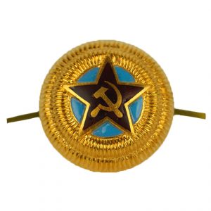 Soviet Russian Military Visor Hat Pin Badge Red Star General WW2