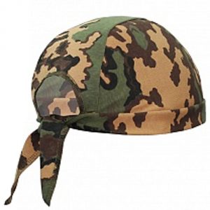 Russian Military Bandana Hat Partizan Camo Skull Cap With Ties