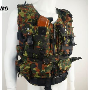 Flecktarn Tactical Vest Camo Holds 8 AK Mags