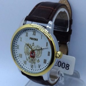 Russian wrist watch "RUSSIA" with double-headed eagle "North"