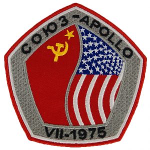 Soviet USA Soyuz Apollo Space Ships Patch Embroidered