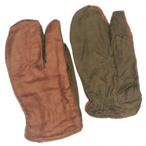 Russian Army Winter Mittens Soviet 3 Finger Gloves