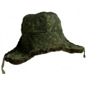Military Officers Ushanka Hat Olive / Camo
