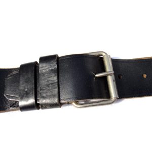 Genuine Soviet Military Officer Uniform Belt Leather Black 1956