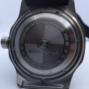 Russian military wrist watch 24 hours Vostok amphibian mechanical 32 jewels