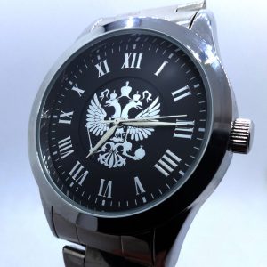 Russian quartz wrist watch Slava double eagle