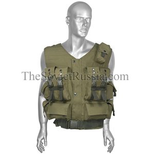 Russian Tactical Vest - Brown Sand Khaki - 8 AK Mags