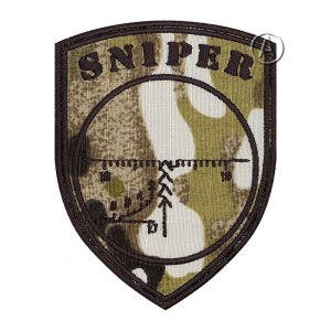 Sniper Embroidered Patch Camo