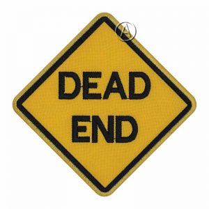 Dead End Road Sign Patch