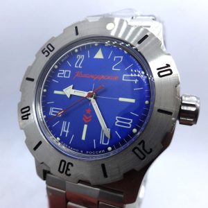 Russian wrist watch for diving 24 hours Vostok K35 automatic 32 jewels
