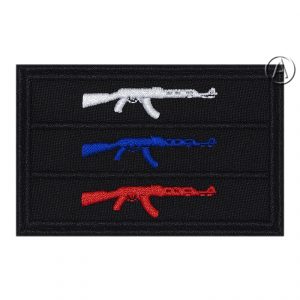 Russian Tricolor Flag Patch AK-47
