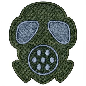 Gasmask Airsoft Game Patch Embroidered Gas Mask
