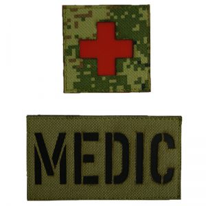 Medical Service Patch Subdued Velcro