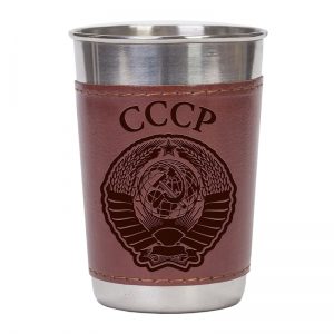 Soviet Emblem Stainless Steel Shot Glasses
