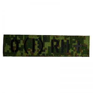 Blood Type Patch Camo Digital Flora Velcro Russian Military