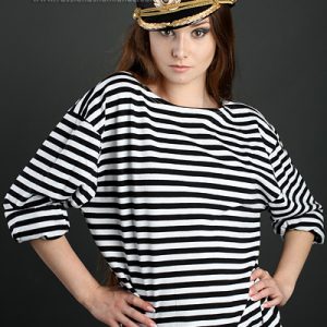 Black and White Striped Shirt