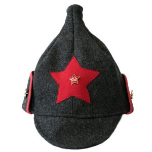 Soviet Red Army Military Winter Warm Hat BUDENOVKA Brown
