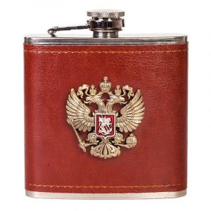 Russian Eagle Hip Flask