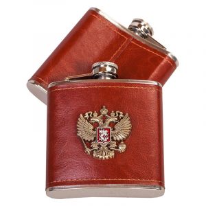 Russian Eagle Hip Flask