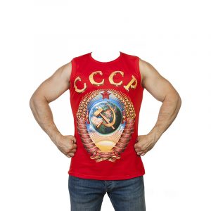 Red USSR Tank Top Mens