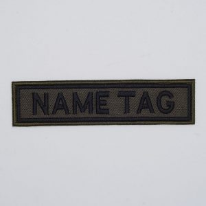 Name Tag Custom Olive Patch